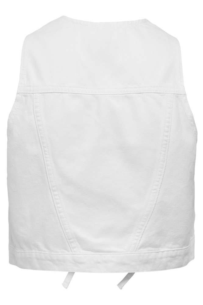 ONLEMMA SL BOW DNM WAISTCOAT TAI 15351932 White Denim